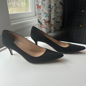 J. Crew Colette Black Suede Pump size 10